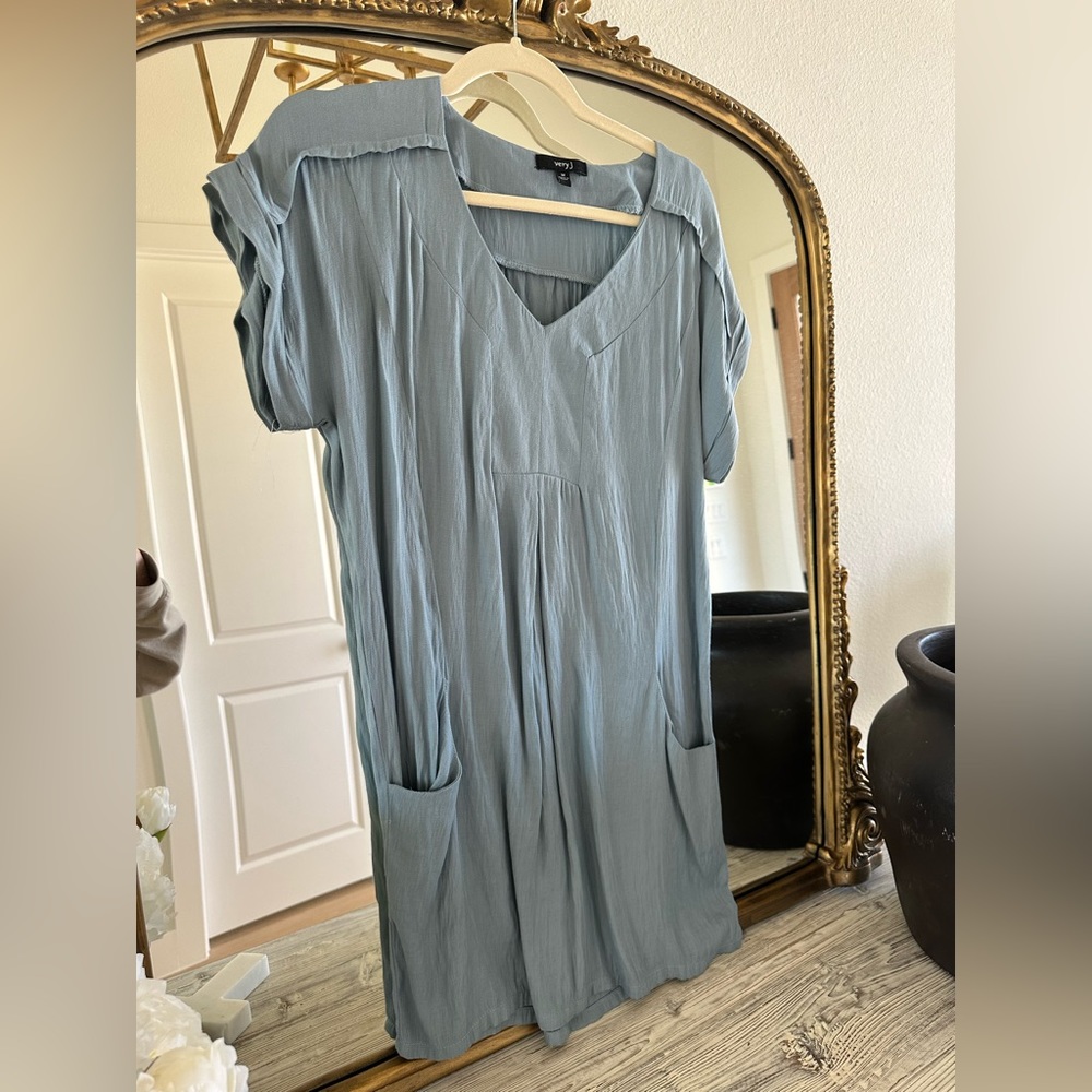 Very J French Blue Mini Dress